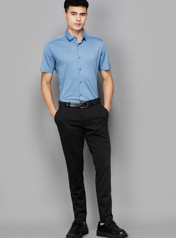 LOUIS PHILIPPE Solid Slim Fit Formal Shirt