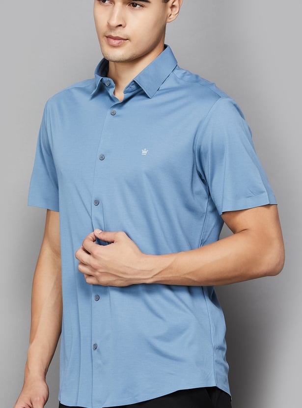 LOUIS PHILIPPE Solid Slim Fit Formal Shirt