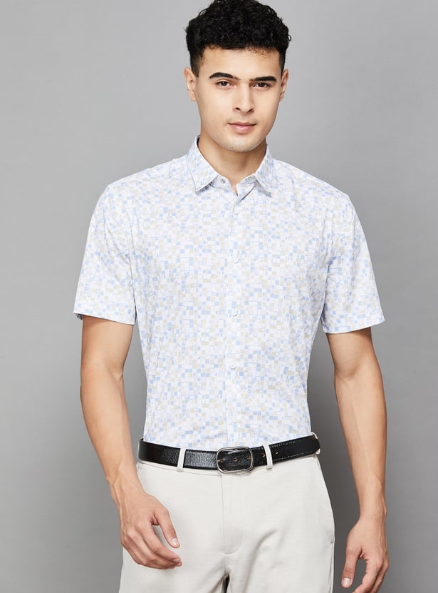 LOUIS PHILIPPE Checked Slim Formal Shirt