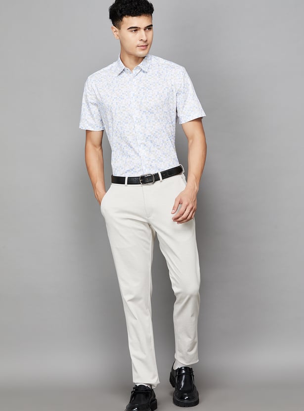LOUIS PHILIPPE Checked Slim Formal Shirt