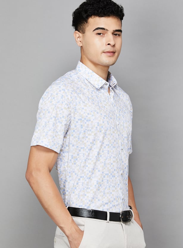 LOUIS PHILIPPE Checked Slim Formal Shirt