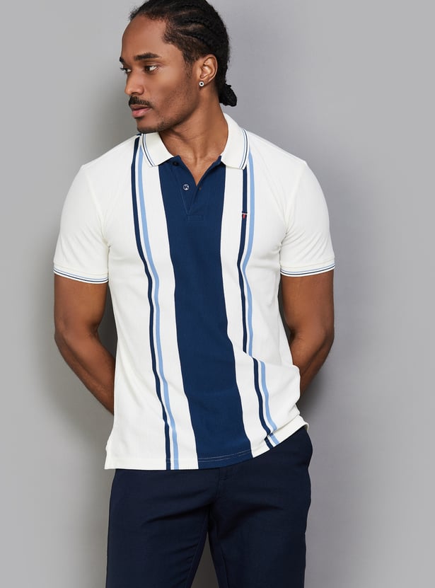 LP SPORT Striped Polo T-shirt