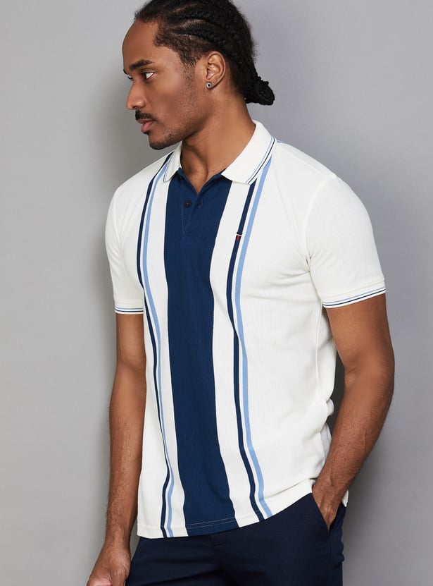 LP SPORT Striped Polo T-shirt