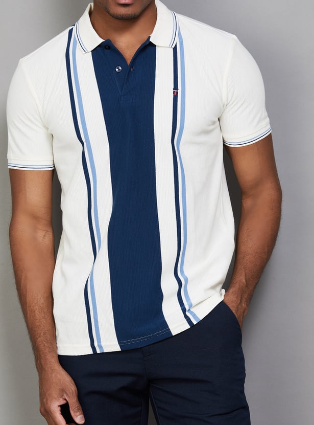 LP SPORT Striped Polo T-shirt