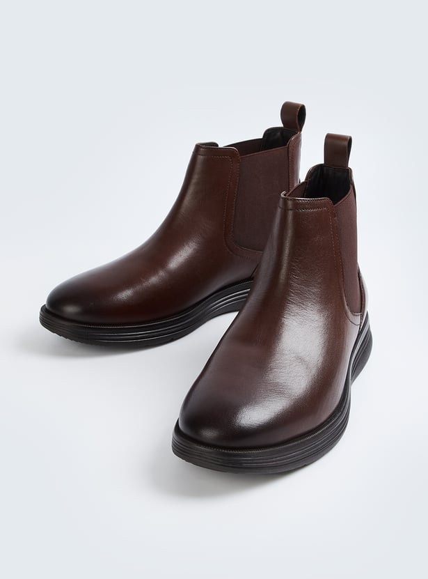LEE COOPER Leather Chelsea Boots