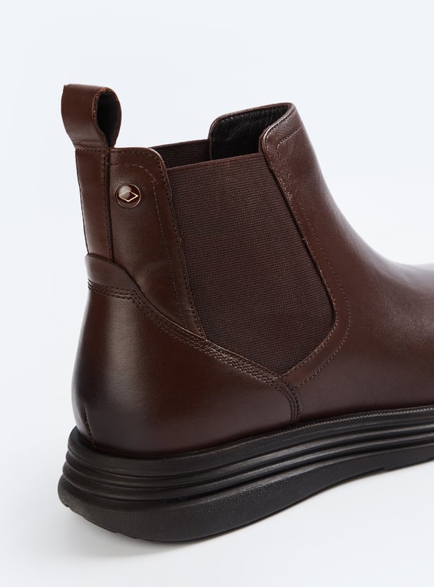 LEE COOPER Leather Chelsea Boots