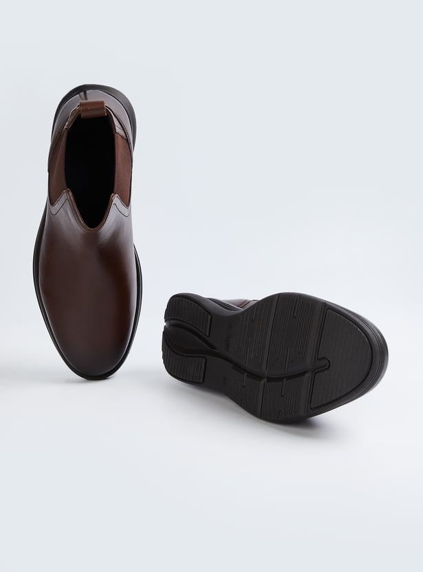 LEE COOPER Leather Chelsea Boots