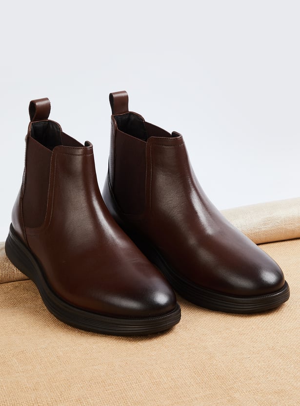 LEE COOPER Leather Chelsea Boots