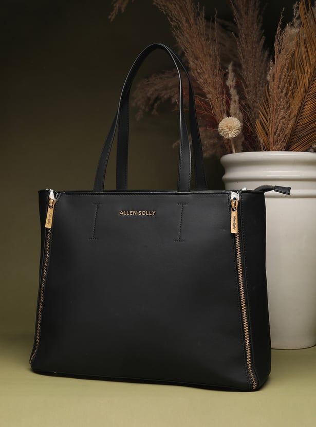 ALLEN SOLLY Solid Laptop Bag