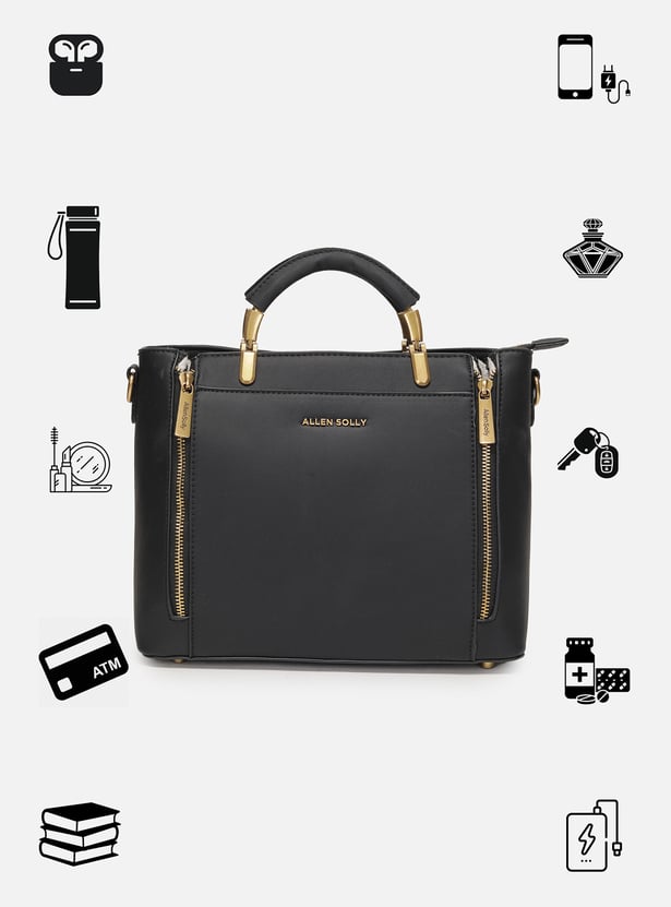 ALLEN SOLLY Solid Handheld Bag