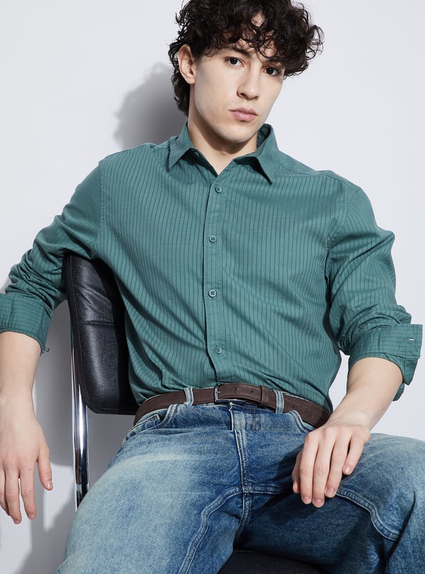 DENIMIZE Striped Smart Fit Shirt
