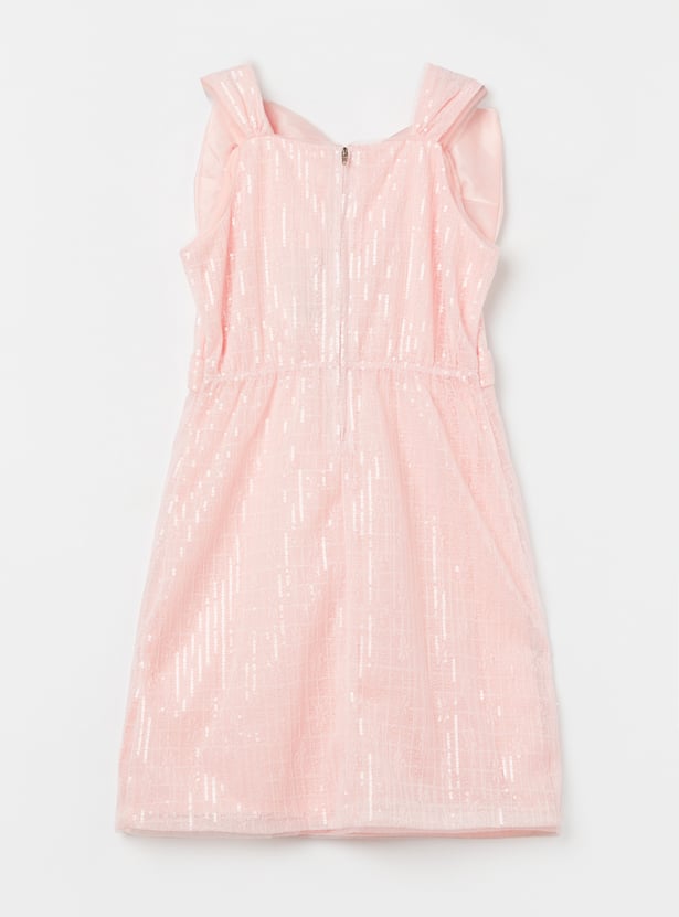 PEPPERMINT Girls Sequinned A-line Dress