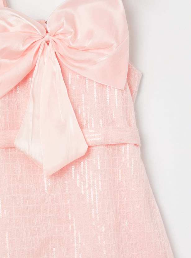 PEPPERMINT Girls Sequinned A-line Dress