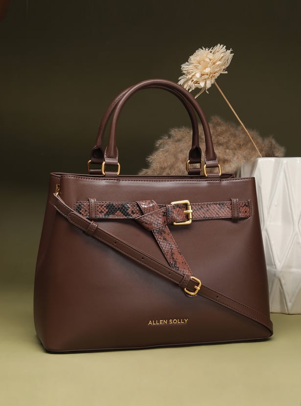 ALLEN SOLLY Solid Handheld Bag