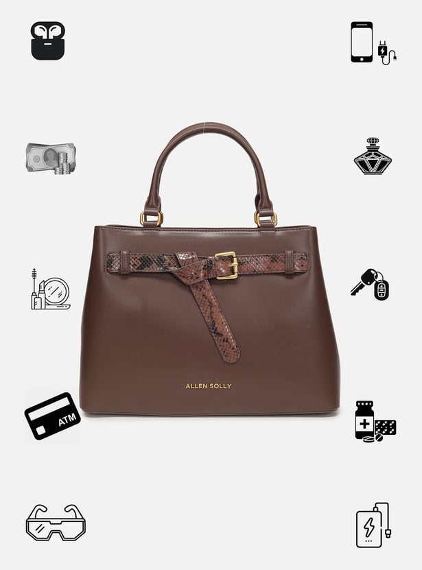 ALLEN SOLLY Solid Handheld Bag