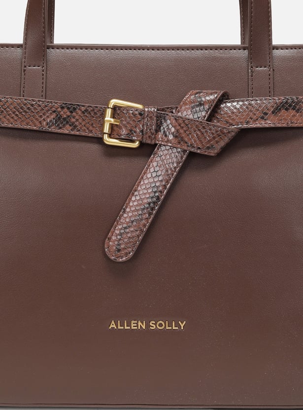 Allen Solly Embossed Laptop Bag