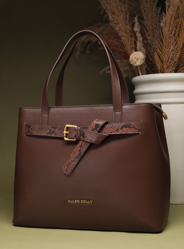 Allen Solly Embossed Laptop Bag