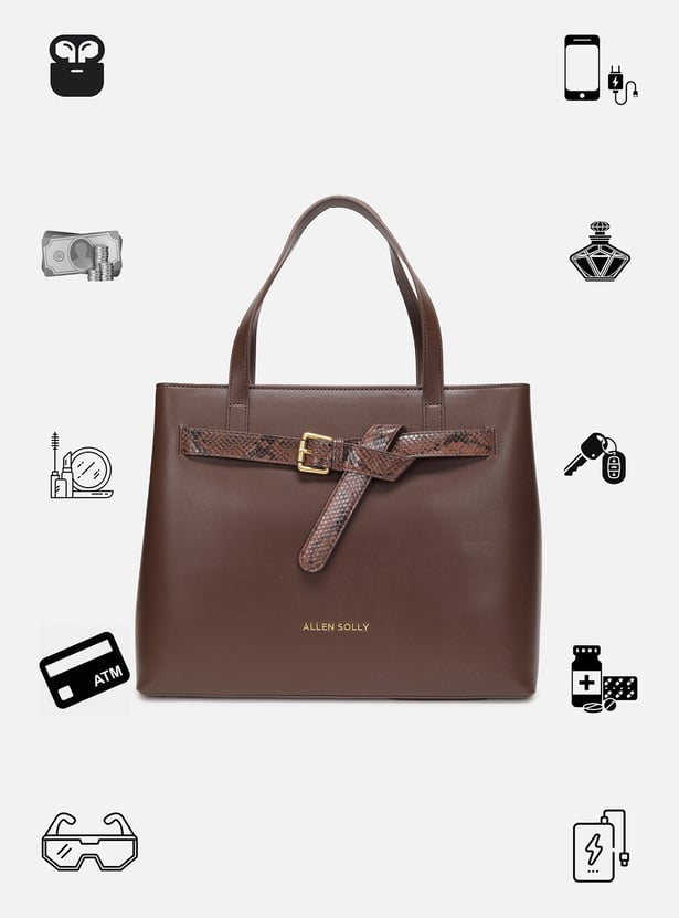 Allen Solly Embossed Laptop Bag