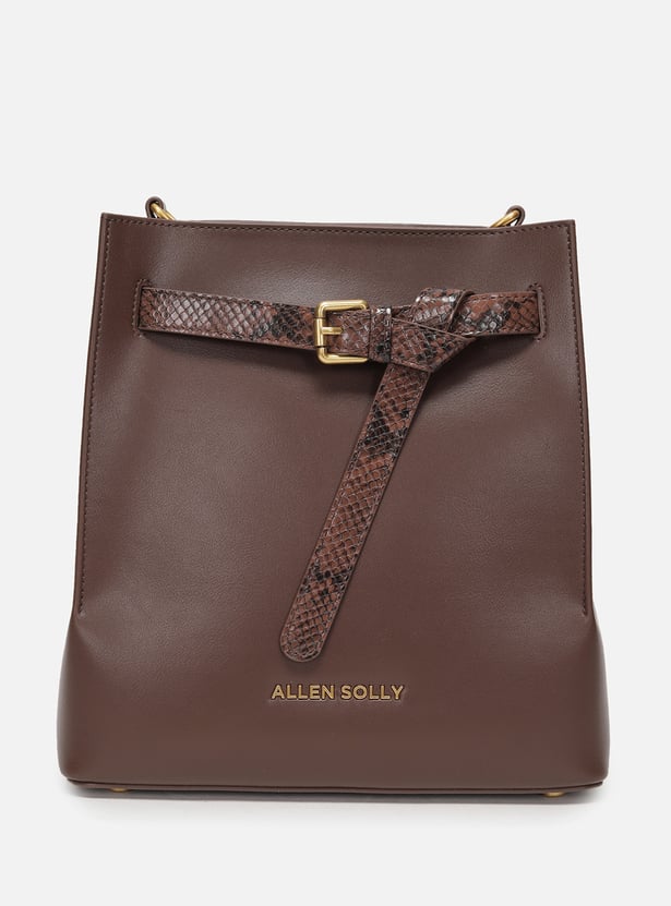 ALLEN SOLLY Textured Shoulder Bag