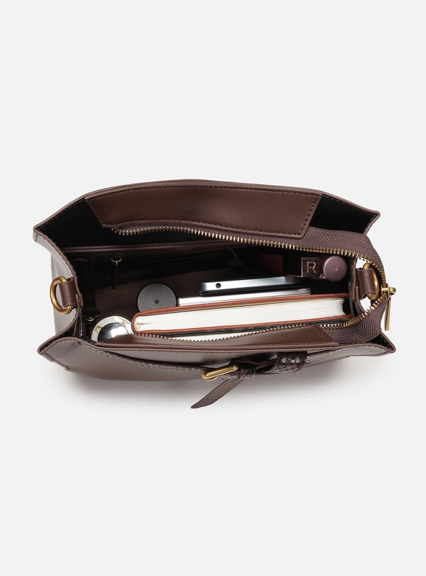 ALLEN SOLLY Textured Shoulder Bag