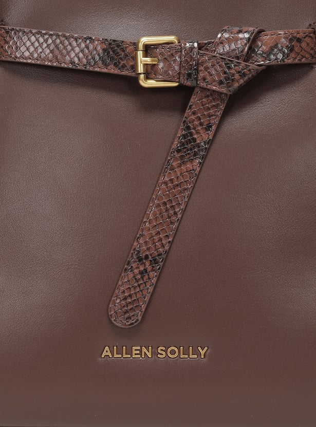 ALLEN SOLLY Textured Shoulder Bag