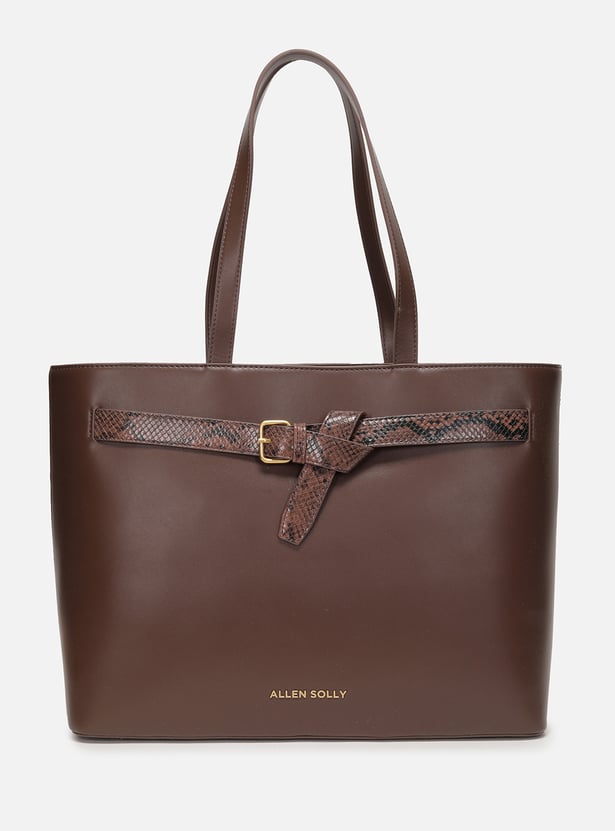 ALLEN SOLLY Solid Laptop Bag