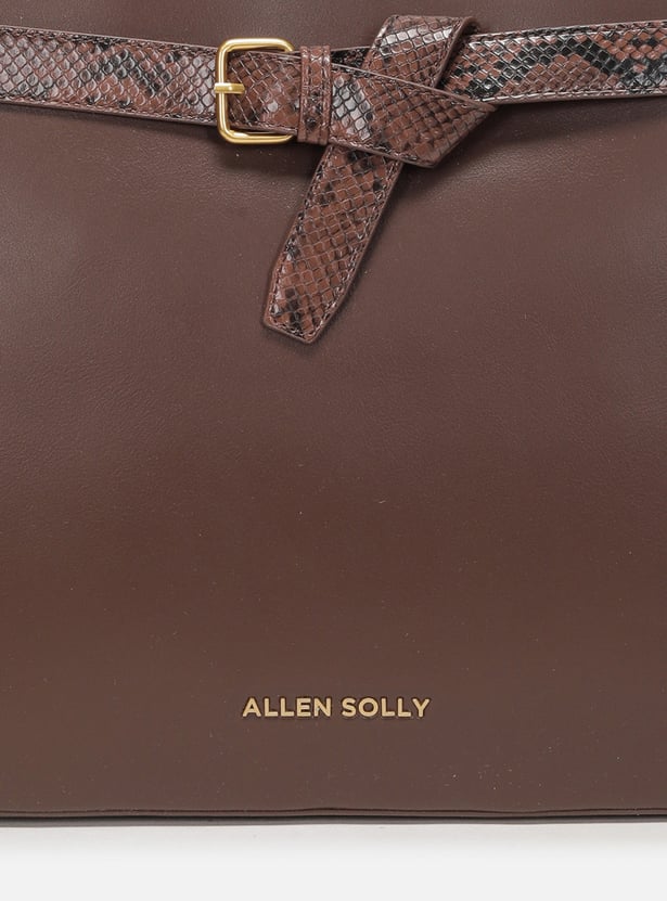 ALLEN SOLLY Solid Laptop Bag