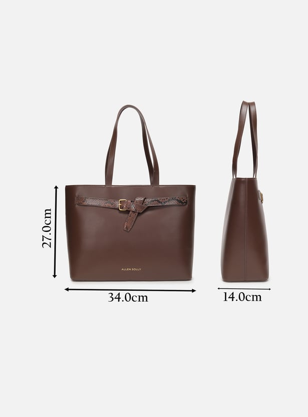 ALLEN SOLLY Solid Laptop Bag
