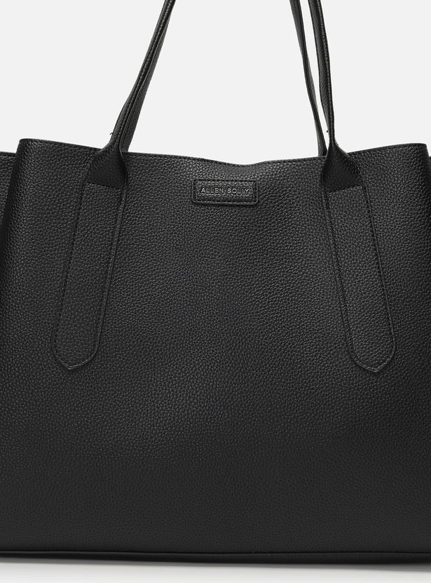 ALLEN SOLLY Solid Laptop Bag