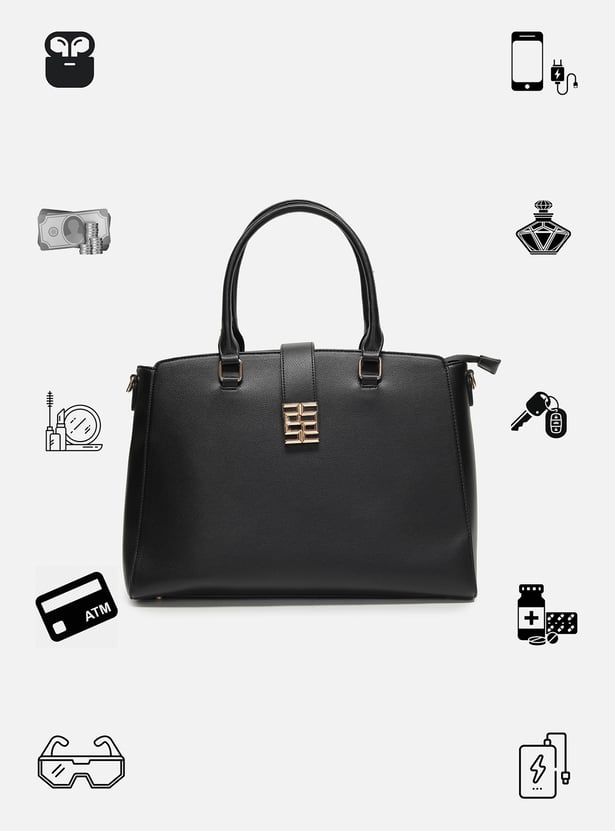 ALLEN SOLLY Solid Laptop Bag
