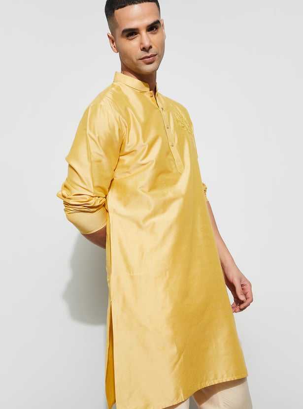 MELANGE Embroidered Knee Length Kurta