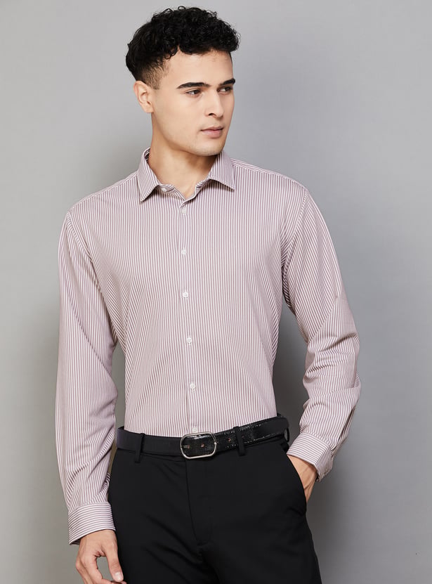 VAN HEUSEN Striped Slim Fit Formal Shirt