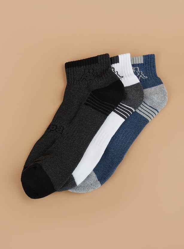 KAPPA Solid Ankle Length Socks - Pack of 3
