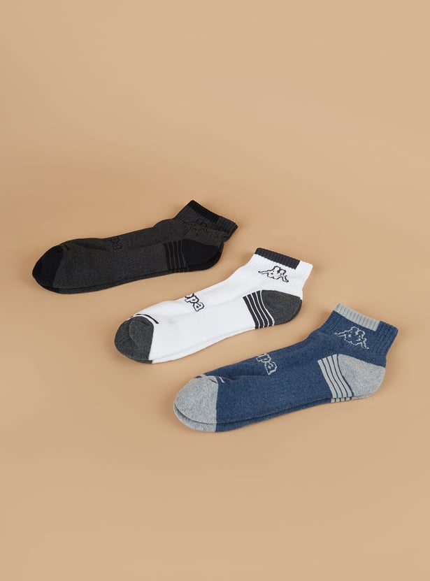 KAPPA Solid Ankle Length Socks - Pack of 3
