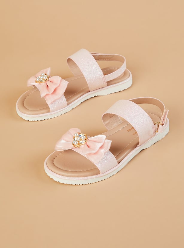 FAME FOREVER Girls Bow Detail Sandals