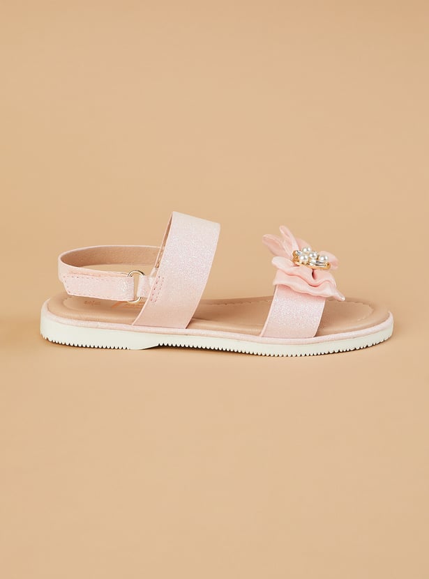 FAME FOREVER Girls Bow Detail Sandals