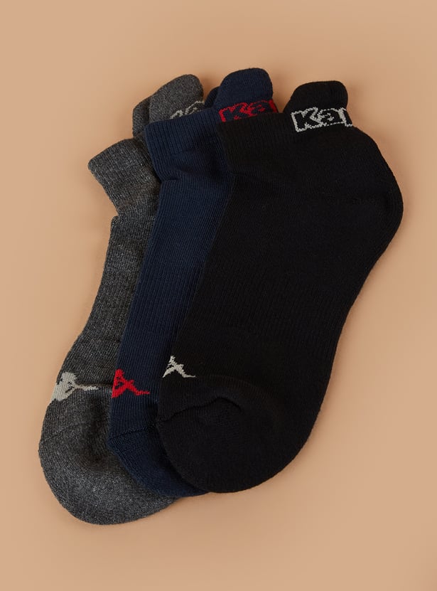 KAPPA Solid Ankle Length Socks - Pack of 3