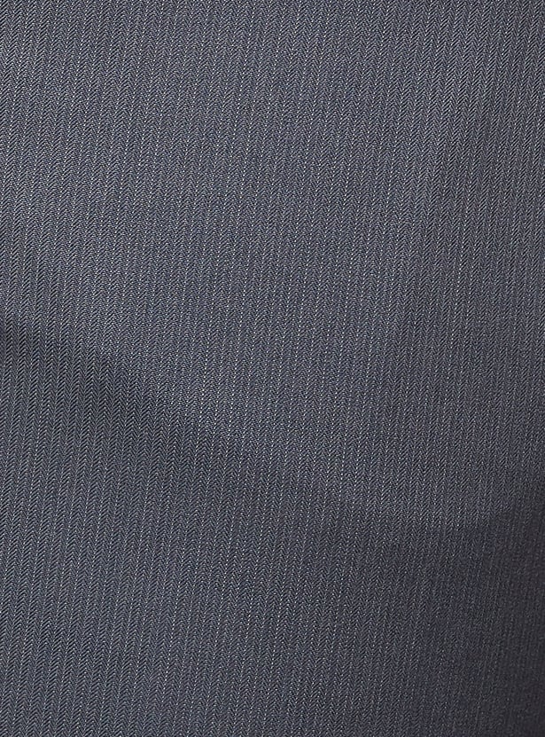 BLACKBERRYS Solid Slim Straight Formal Trousers