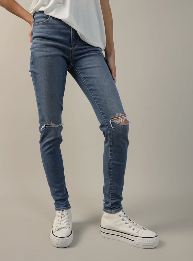AMERICAN EAGLE Distressed Skinny Fit Jeans
