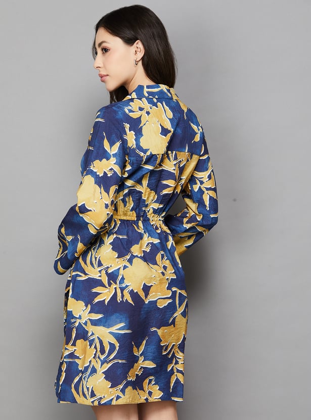AND Floral Print Wrap Dress