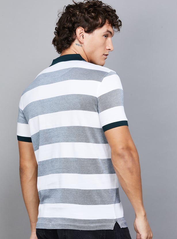 INDIAN TERRAIN Striped Polo T-shirt