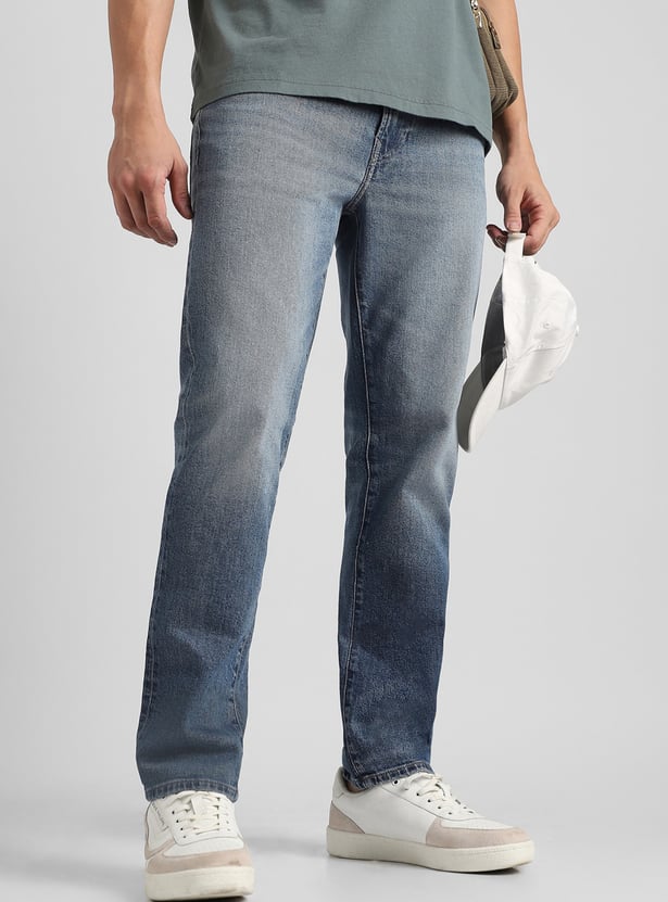 AMERICAN EAGLE Washed Slim Straight Jeans