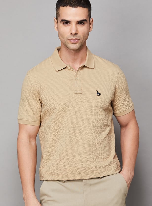 VH SPORTS Solid Slim Fit Polo T-shirt