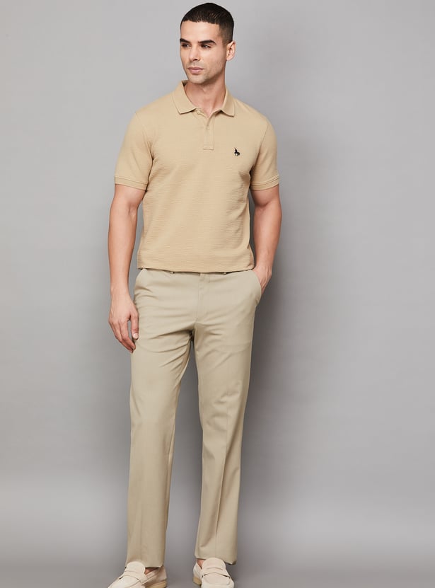 VH SPORTS Solid Slim Fit Polo T-shirt