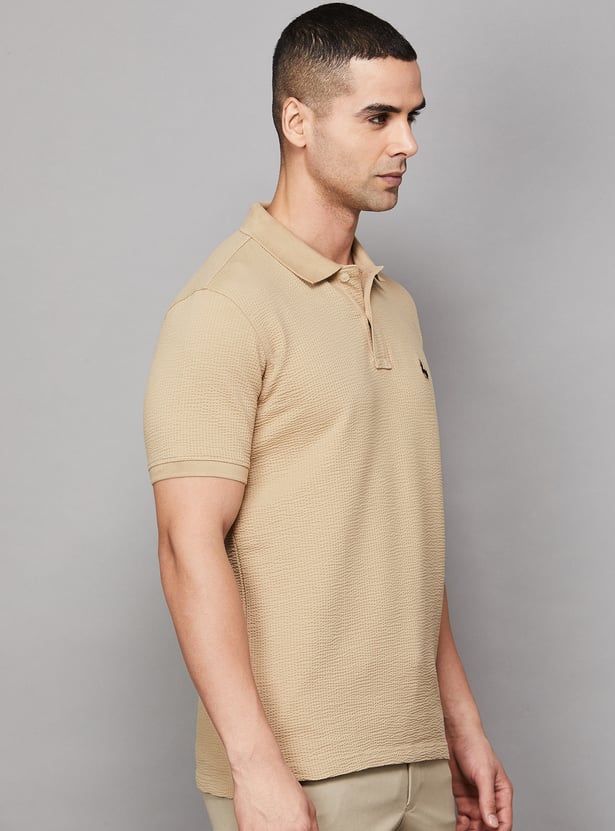 VH SPORTS Solid Slim Fit Polo T-shirt