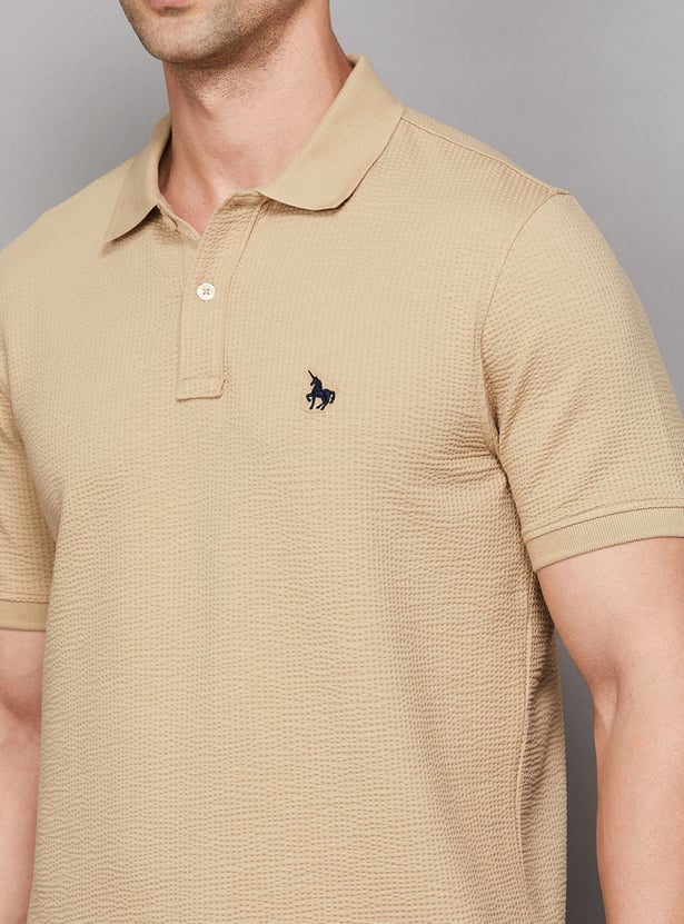VH SPORTS Solid Slim Fit Polo T-shirt
