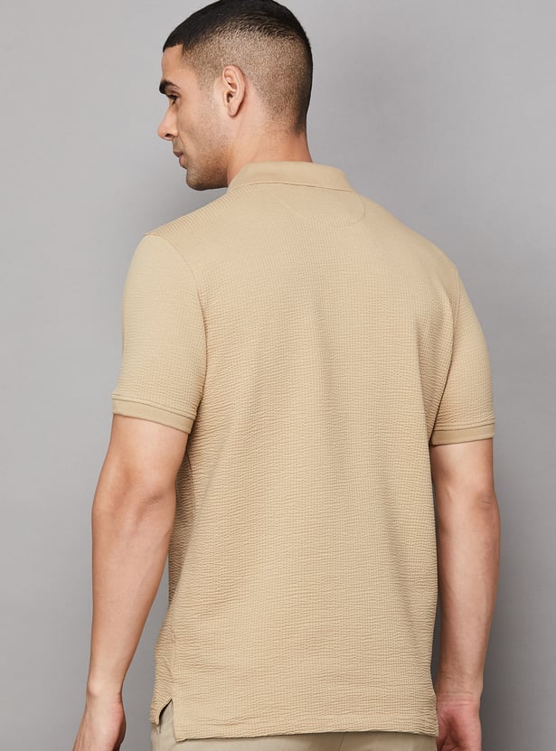VH SPORTS Solid Slim Fit Polo T-shirt