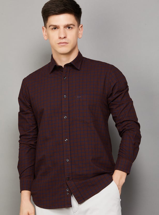 COLORPLUS Checked Regular Fit Shirt