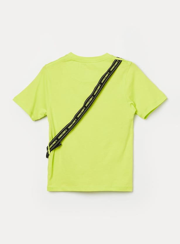KIDSVILLE Boys Minecraft Pocket Detail T-shirt