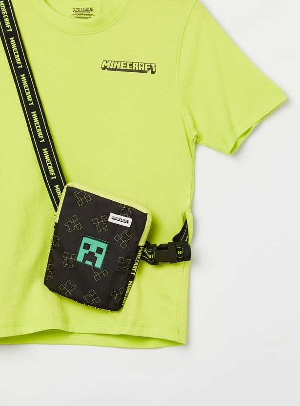 KIDSVILLE Boys Minecraft Pocket Detail T-shirt